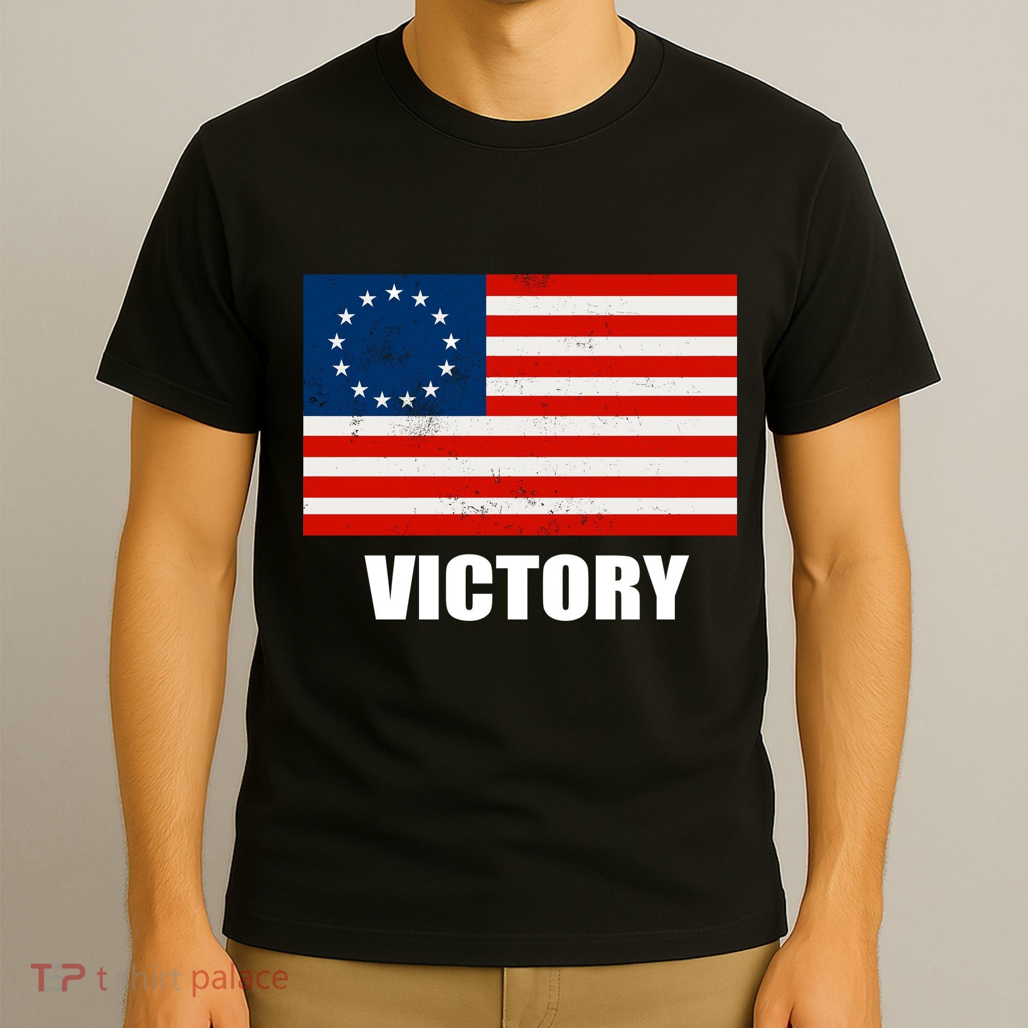 Betsy Ross American Victory Flag T-Shirt