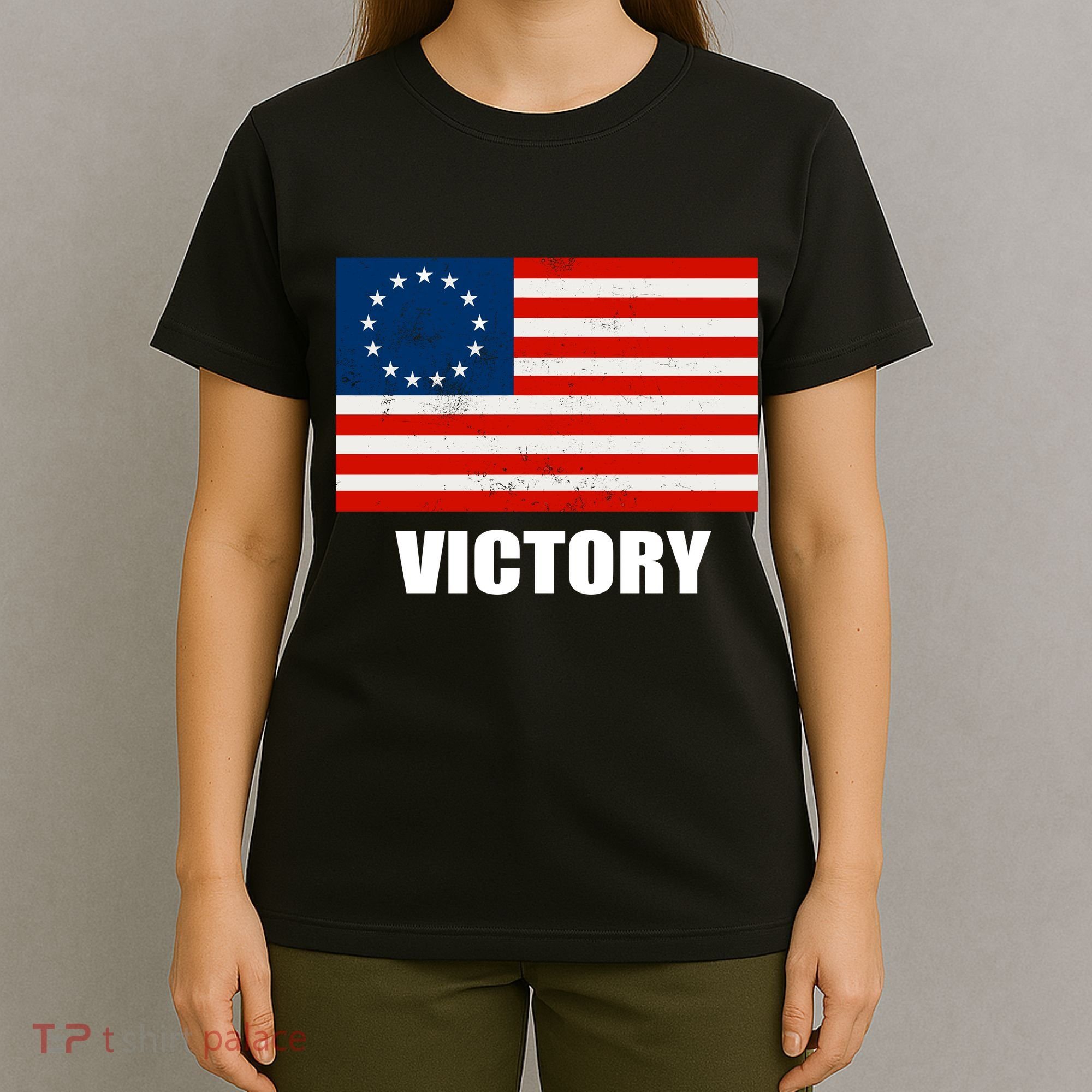 Betsy Ross American Victory Flag T-Shirt