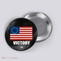 Betsy Ross American Victory Flag Button thumb 0