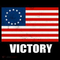 Betsy Ross American Victory Flag Button thumb 1