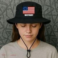 Betsy Ross American Victory Flag Bucket Hat thumb 3