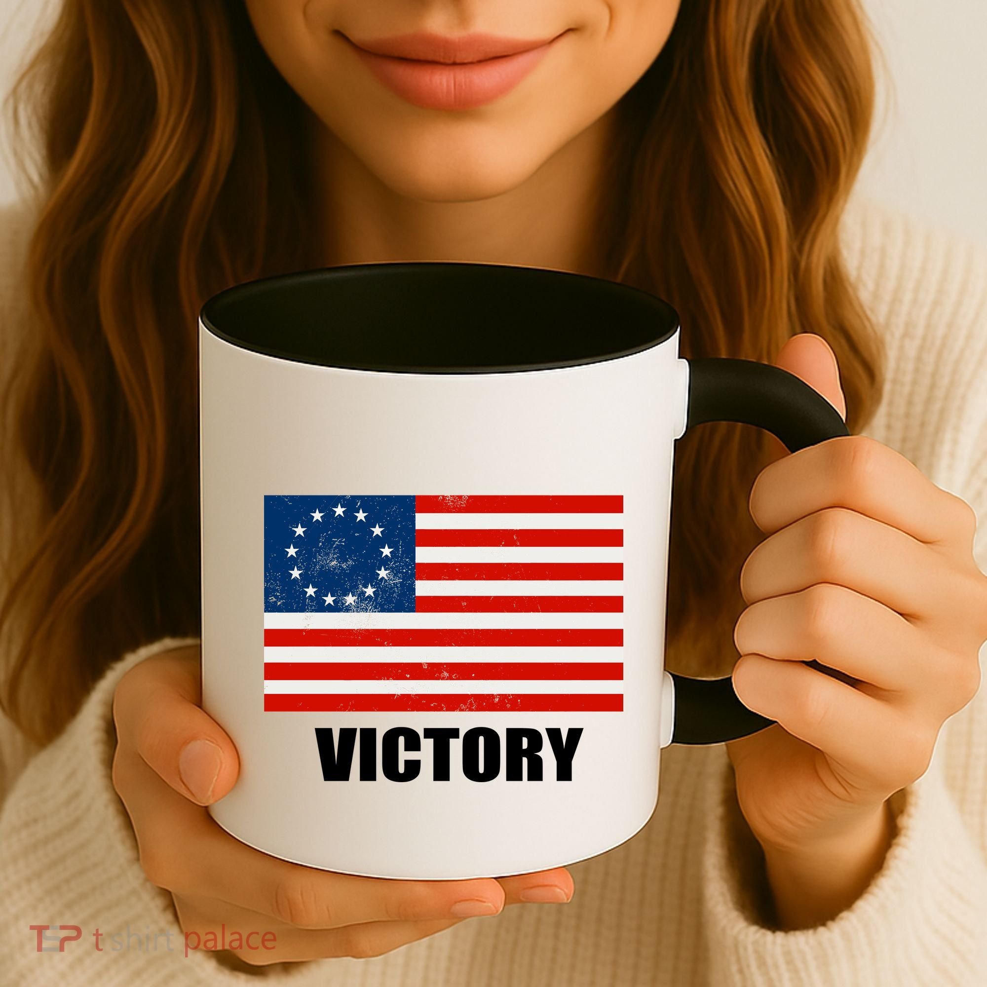 Betsy Ross American Victory Flag Coffee Mug