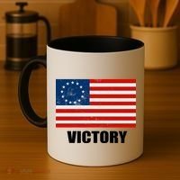 Betsy Ross American Victory Flag Coffee Mug thumb 4