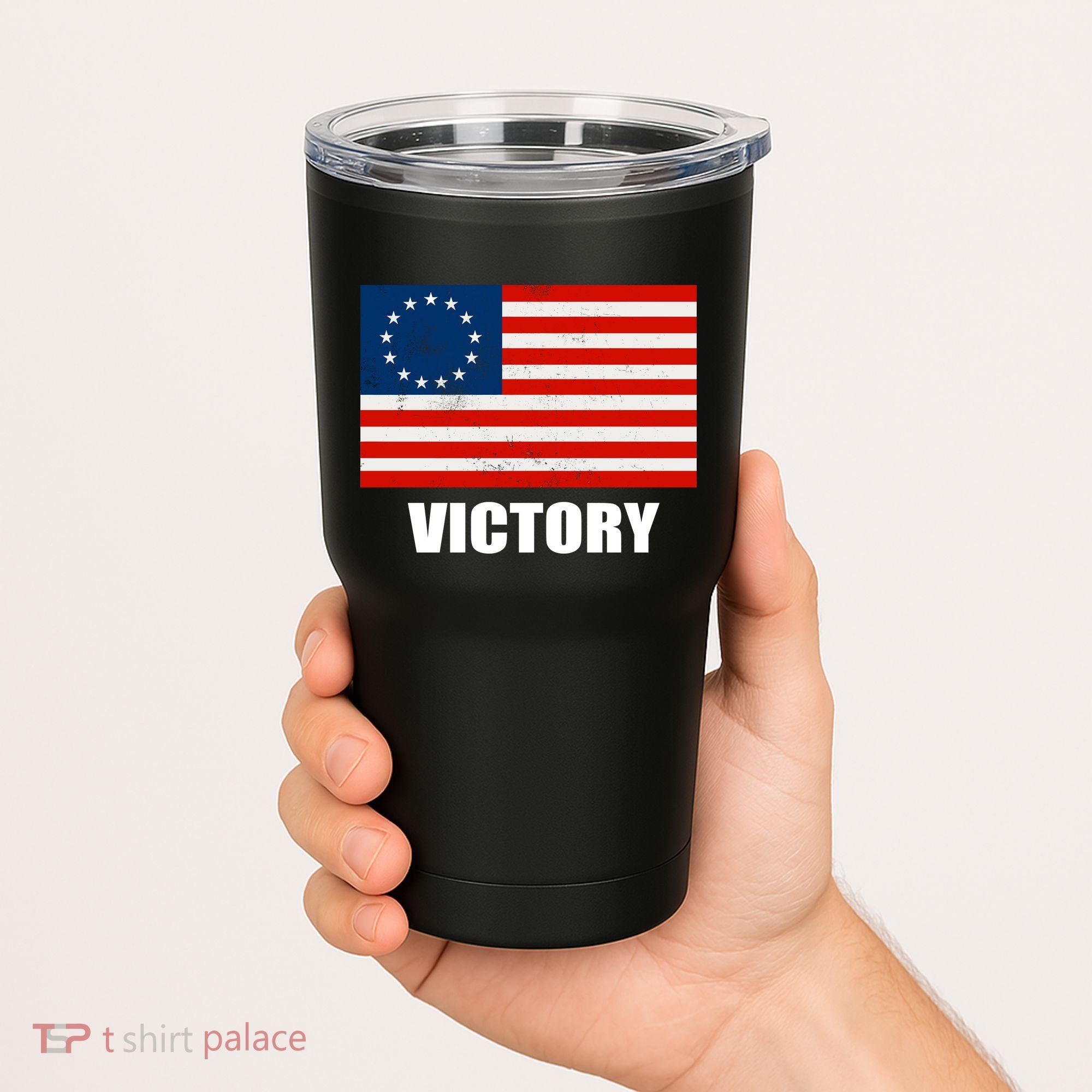 Betsy Ross American Victory Flag Tumbler