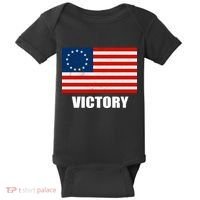Betsy Ross American Victory Flag Baby Bodysuit thumb 0