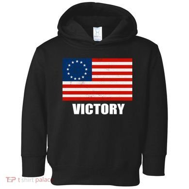 Betsy Ross American Victory Flag Toddler Hoodie