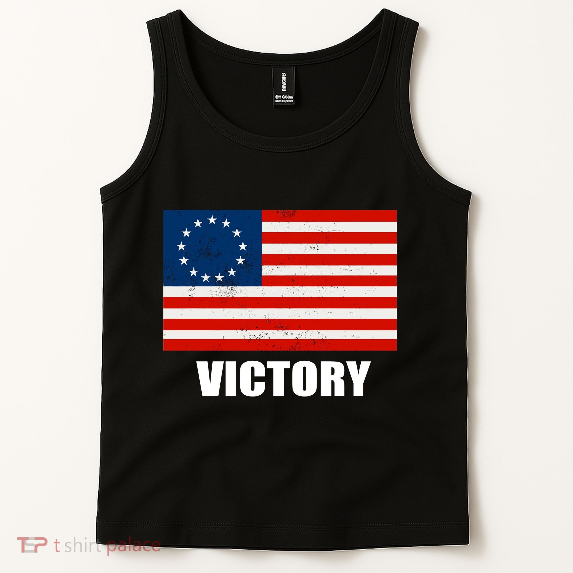 Betsy Ross American Victory Flag Tank Top
