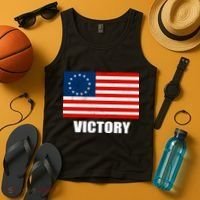 Betsy Ross American Victory Flag Tank Top thumb 4