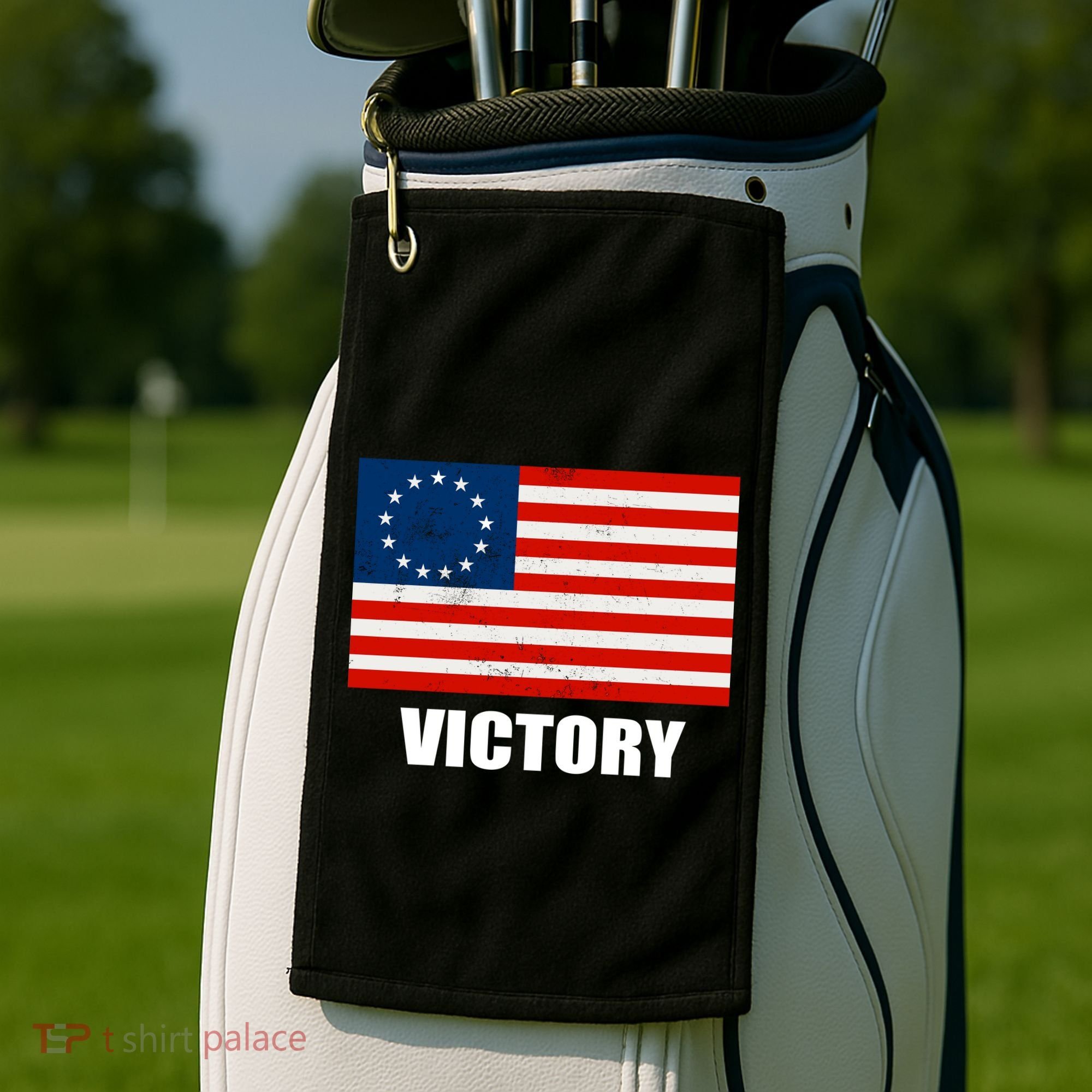 Betsy Ross American Victory Flag Golf Towel