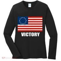Betsy Ross American Victory Flag Women's Long Sleeve Shirt thumb 0