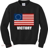 Betsy Ross American Victory Flag Kids Sweatshirt thumb 0