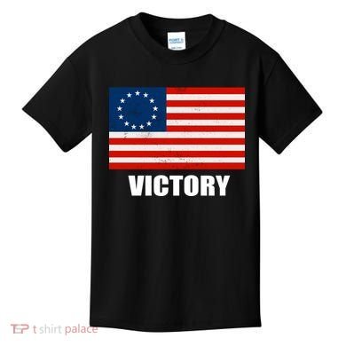 Betsy Ross American Victory Flag Kids T-Shirt