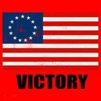 Betsy Ross American Victory Flag Santa Hat thumb 1