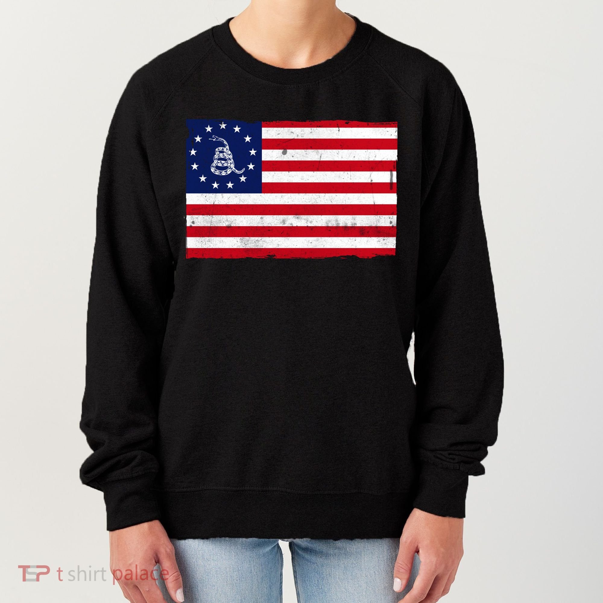 Betsy Ross Don't Tread On Me Flag Women's Sweatshirt