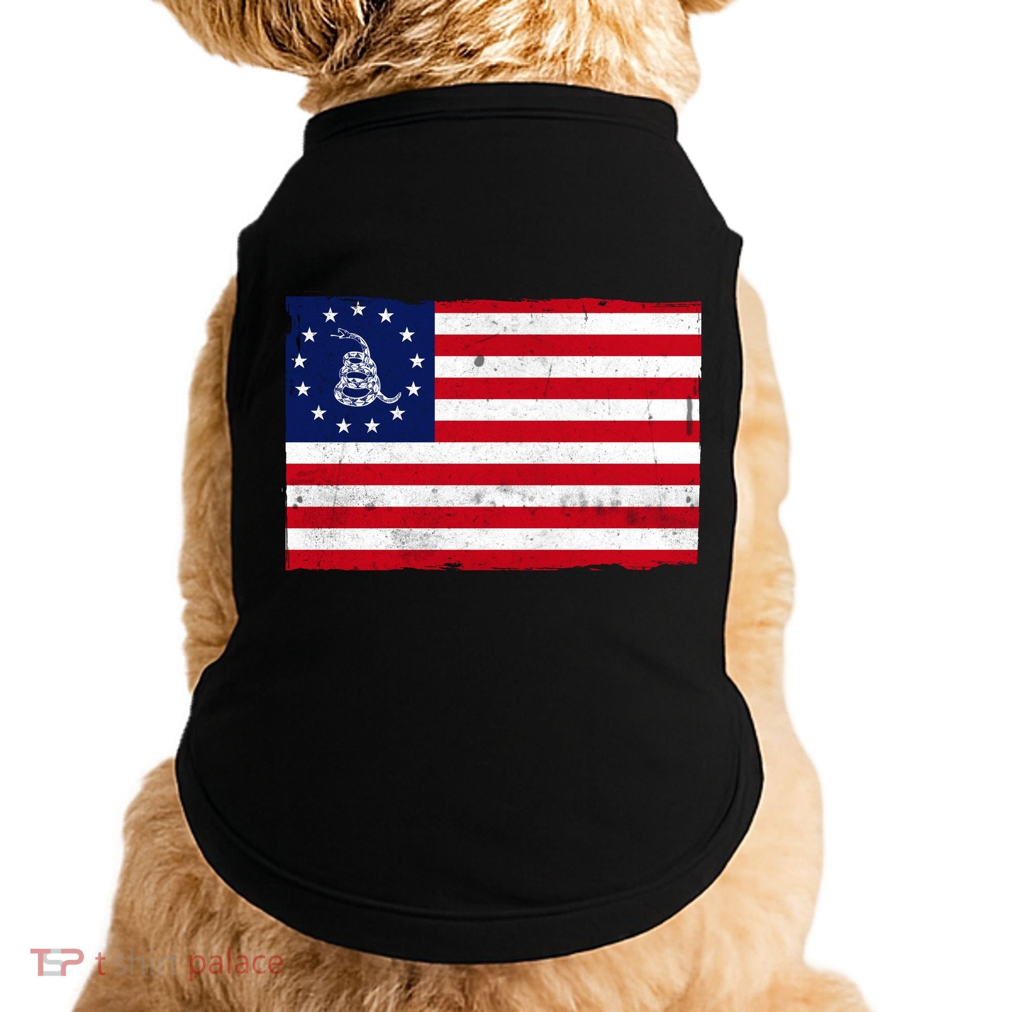 Betsy Ross Don't Tread On Me Flag Doggie Tank