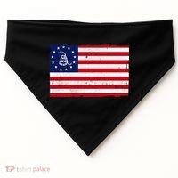 Betsy Ross Don't Tread On Me Flag USA-Made Doggie Bandana thumb 0
