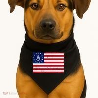 Betsy Ross Don't Tread On Me Flag USA-Made Doggie Bandana thumb 1