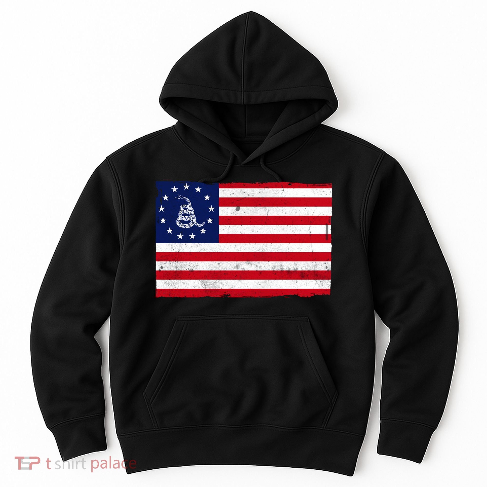 Betsy Ross Don't Tread On Me Flag Hoodie