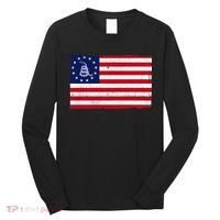 Betsy Ross Don't Tread On Me Flag Long Sleeve Shirt thumb 0