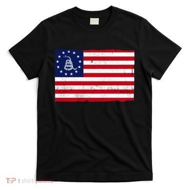 Betsy Ross Don't Tread On Me Flag T-Shirt