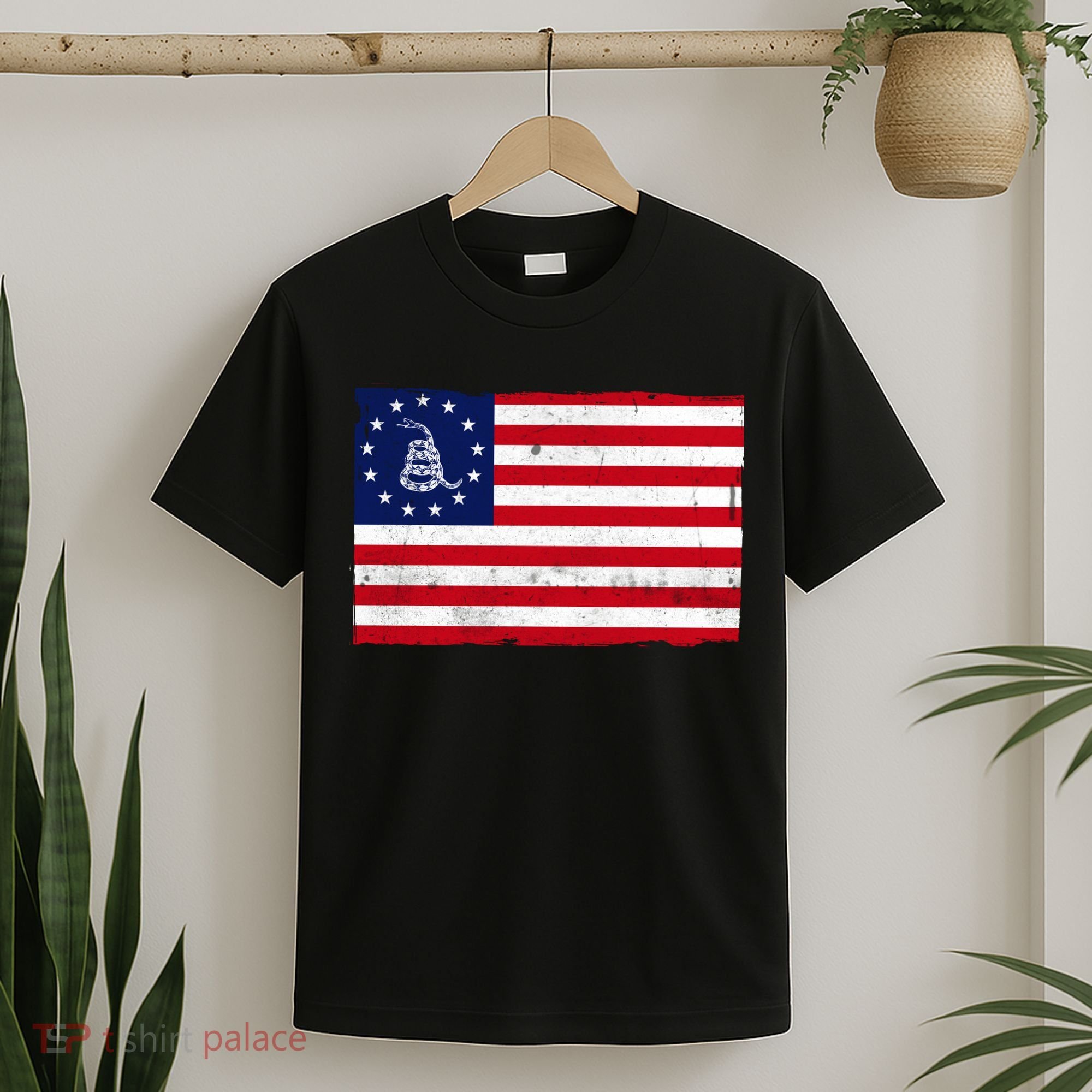 Betsy Ross Don't Tread On Me Flag T-Shirt