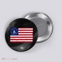 Betsy Ross Don't Tread On Me Flag Button thumb 0