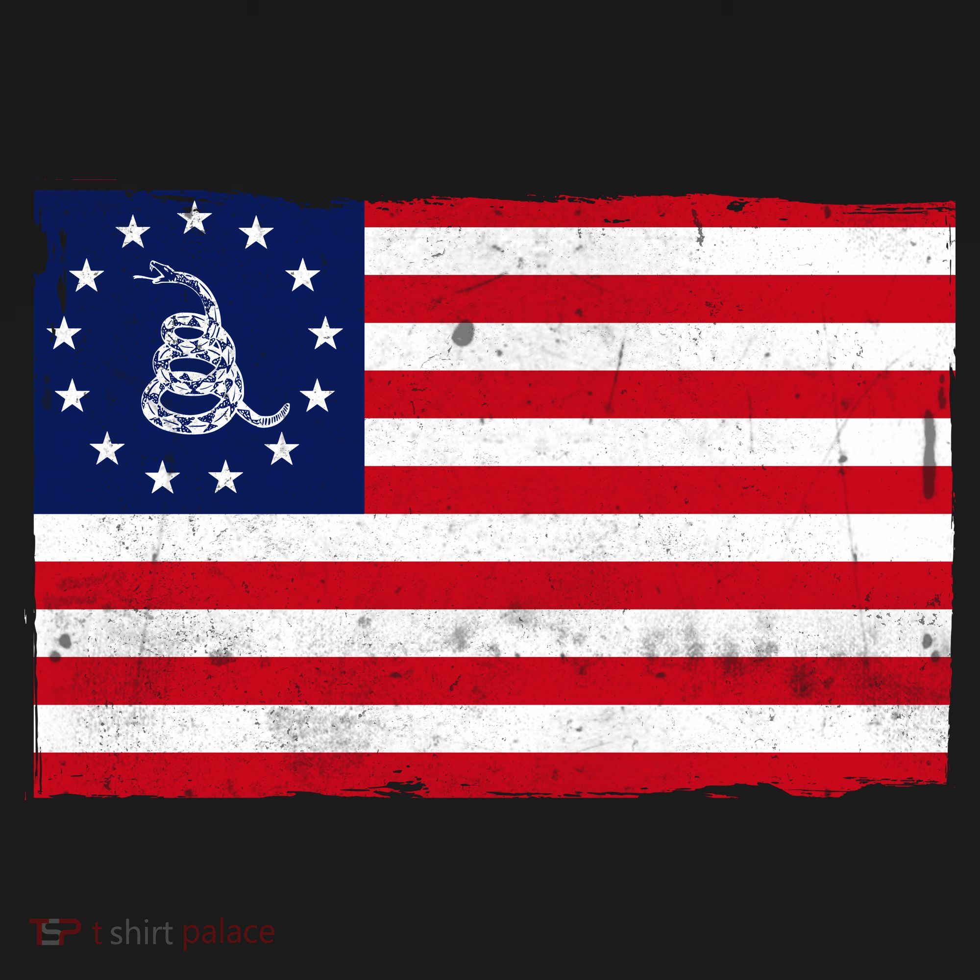 Betsy Ross Don't Tread On Me Flag Button