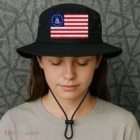 Betsy Ross Don't Tread On Me Flag Bucket Hat thumb 3