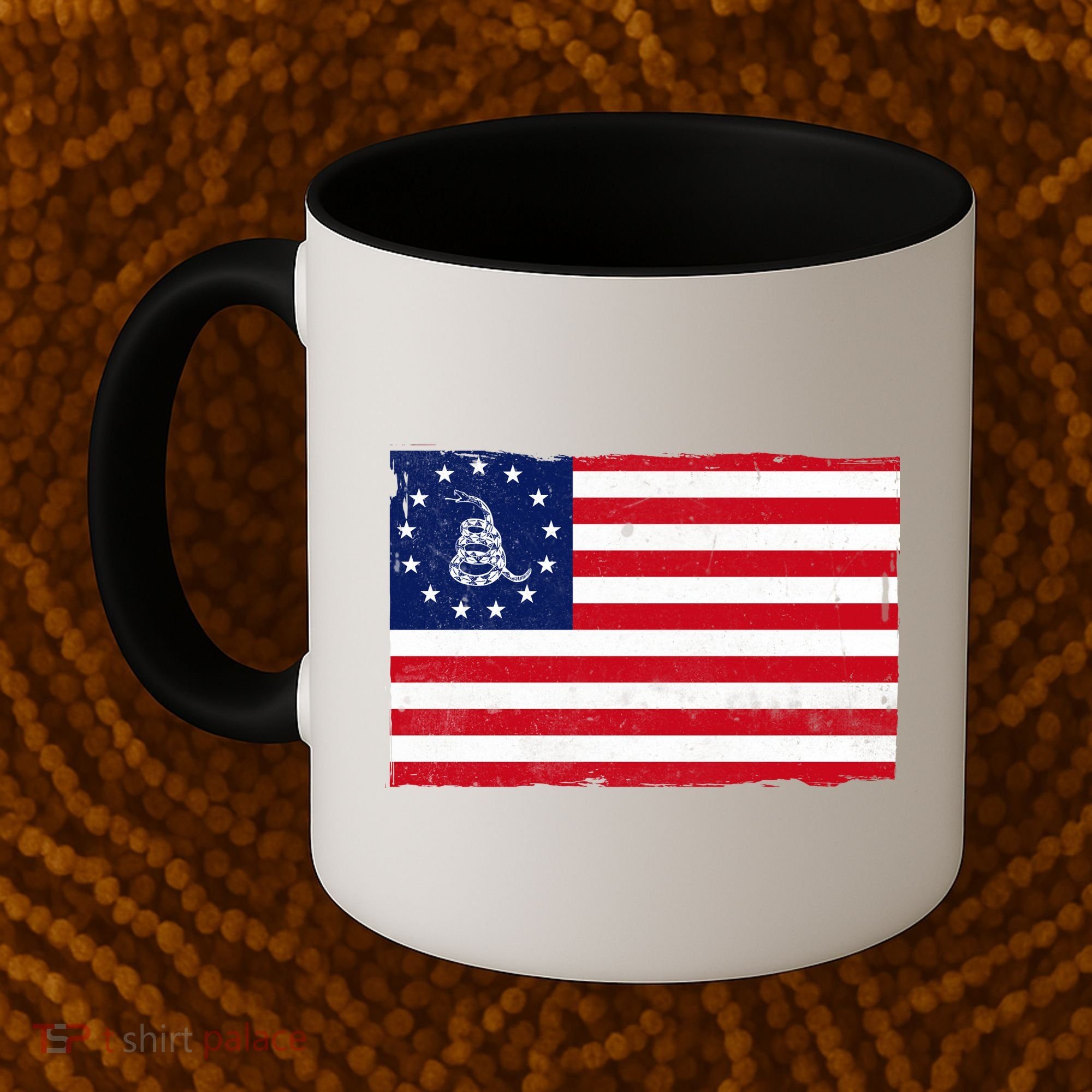 Betsy Ross Don't Tread On Me Flag Coffee Mug