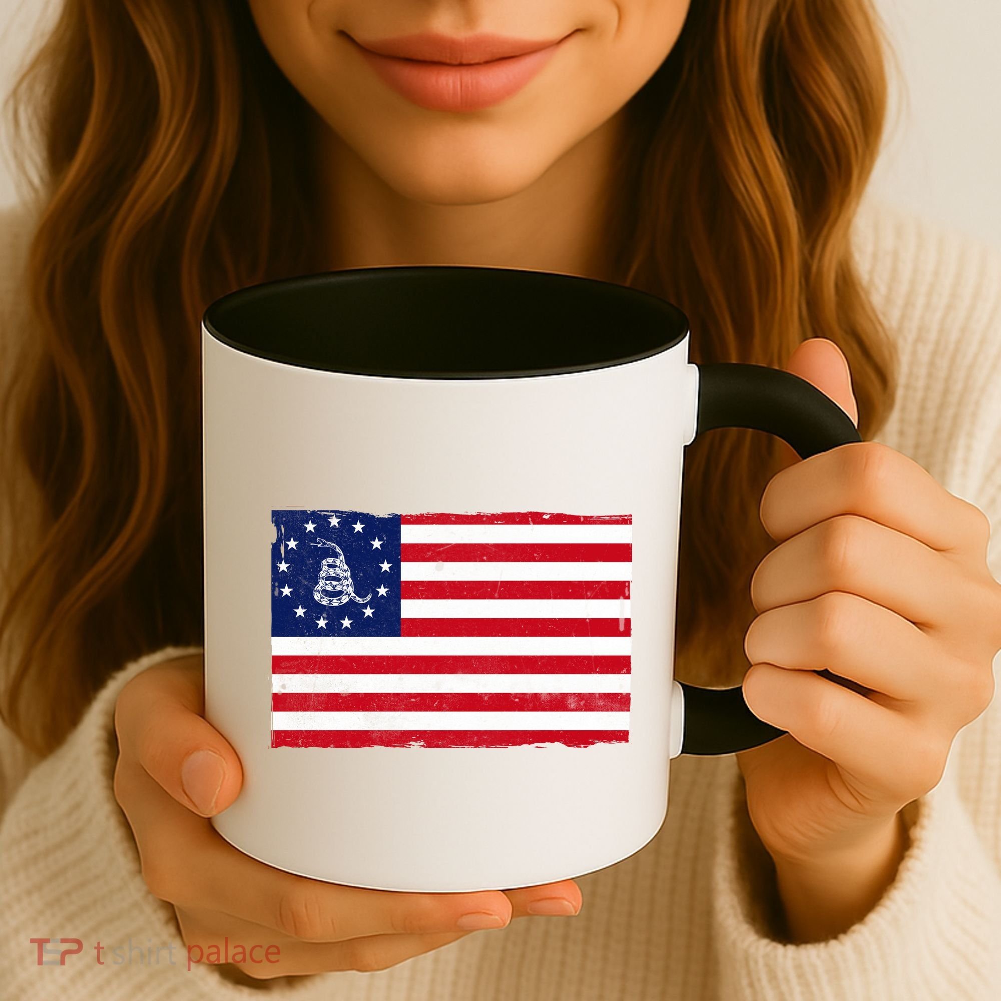 Betsy Ross Don't Tread On Me Flag Coffee Mug
