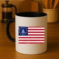 Betsy Ross Don't Tread On Me Flag Coffee Mug thumb 4