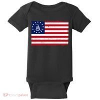 Betsy Ross Don't Tread On Me Flag Baby Bodysuit thumb 0