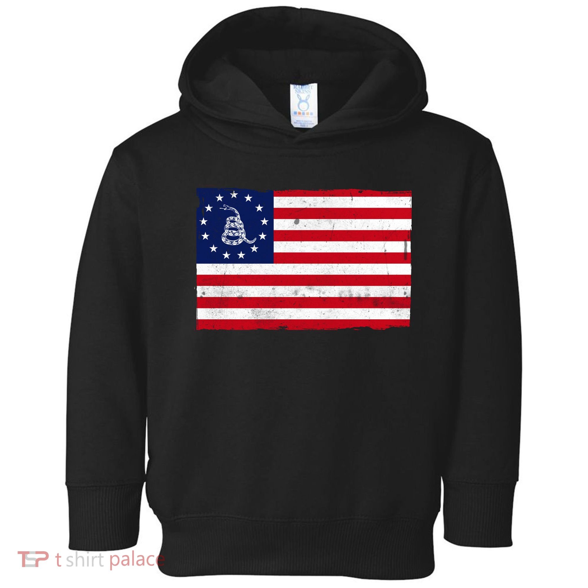 Betsy Ross Don't Tread On Me Flag Toddler Hoodie