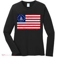 Betsy Ross Don't Tread On Me Flag Women's Long Sleeve Shirt thumb 0
