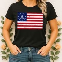 Betsy Ross Don't Tread On Me Flag Women's T-Shirt thumb 2