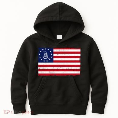 Betsy Ross Don't Tread On Me Flag Kids Hoodie