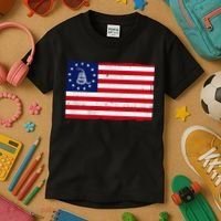 Betsy Ross Don't Tread On Me Flag Kids T-Shirt thumb 3