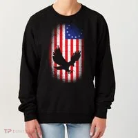 Betsy Ross Flag 13 Colonies Bald Eagle Women's Sweatshirt thumb 0