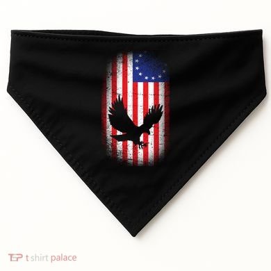 Betsy Ross Flag 13 Colonies Bald Eagle USA-Made Doggie Bandana