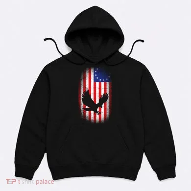 Betsy Ross Flag 13 Colonies Bald Eagle Hoodie