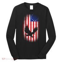 Betsy Ross Flag 13 Colonies Bald Eagle Long Sleeve Shirt thumb 0