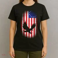 Betsy Ross Flag 13 Colonies Bald Eagle T-Shirt thumb 4