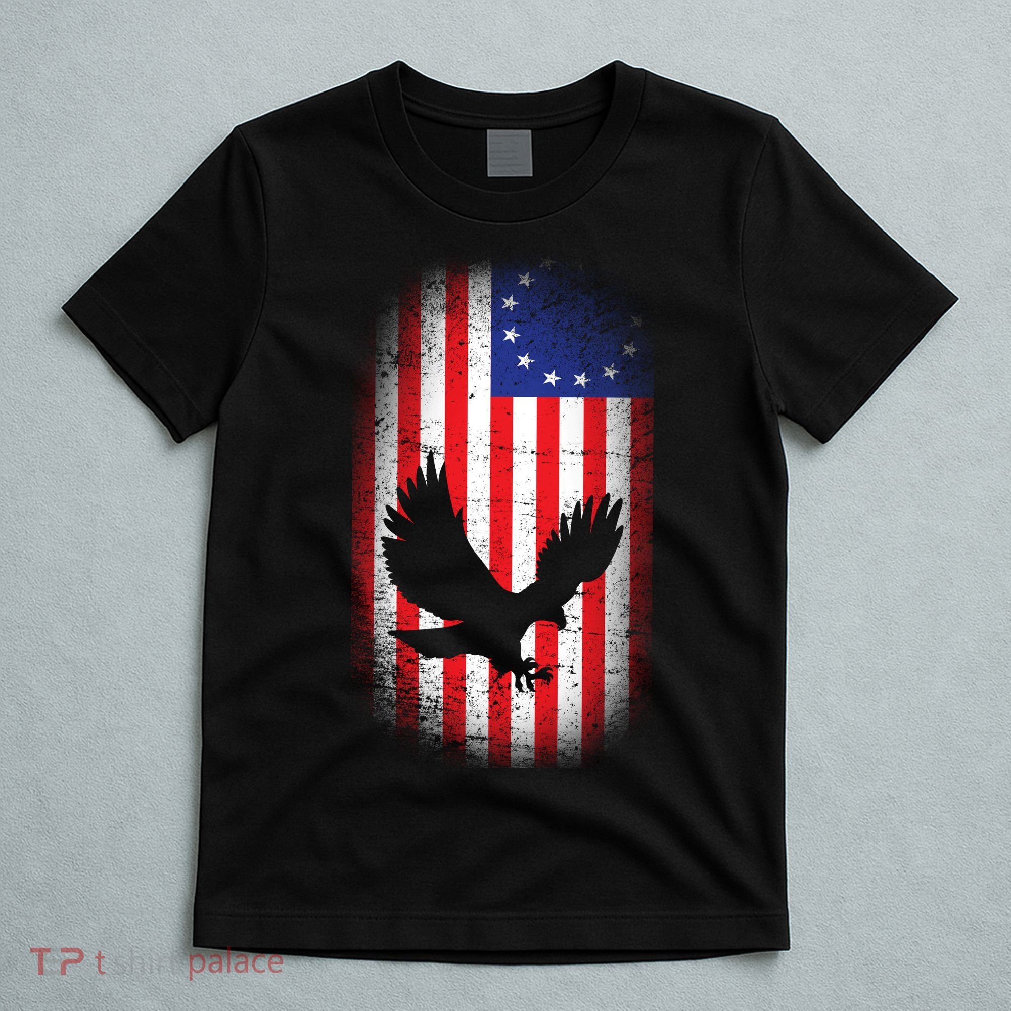Betsy Ross Flag 13 Colonies Bald Eagle T-Shirt