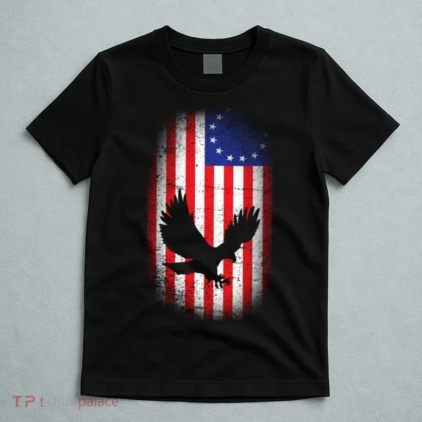 Betsy Ross Flag 13 Colonies Bald Eagle T-Shirt