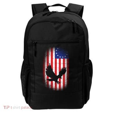 Betsy Ross Flag 13 Colonies Bald Eagle Backpack