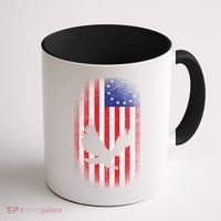 Betsy Ross Flag 13 Colonies Bald Eagle Coffee Mug thumb 1