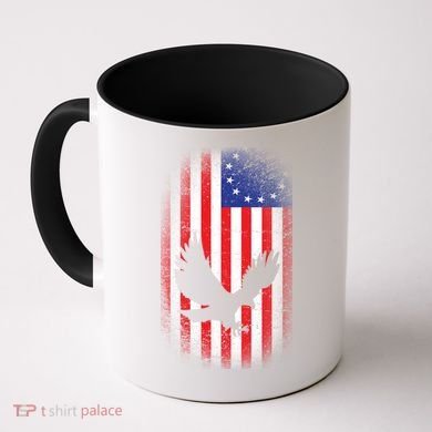 Betsy Ross Flag 13 Colonies Bald Eagle Coffee Mug