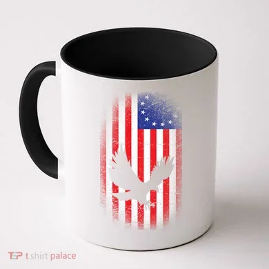 Betsy Ross Flag 13 Colonies Bald Eagle Coffee Mug