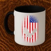 Betsy Ross Flag 13 Colonies Bald Eagle Coffee Mug thumb 2