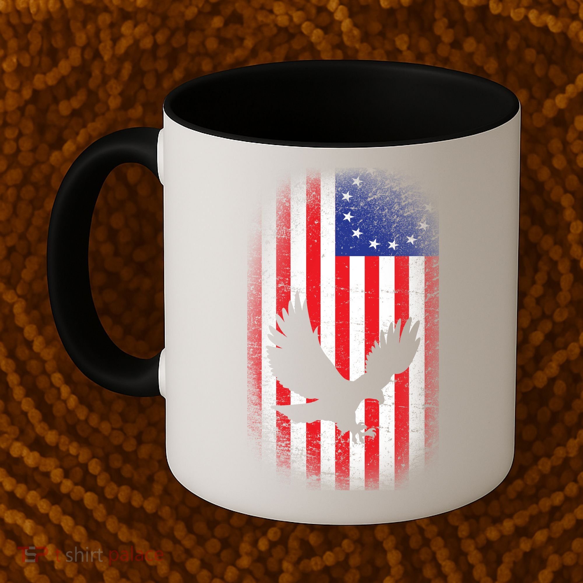 Betsy Ross Flag 13 Colonies Bald Eagle Coffee Mug